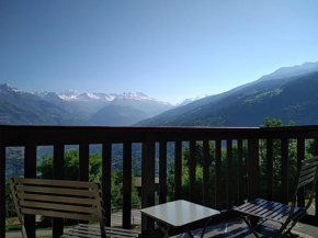 Montchavin La Plagne, pistes 50m, balcon vue Mont Blanc